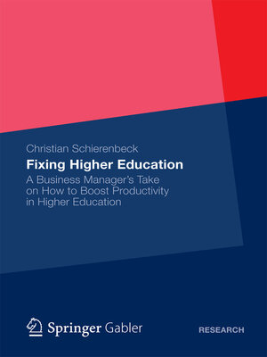 cover image of Fixing Higher Education